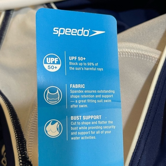 NWT Speedo Women’s Swim Suit - One Piece - Blue, XL - Picture 12 of 13